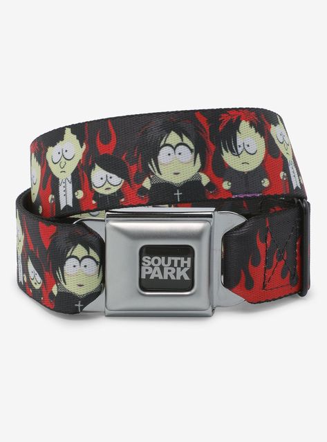 Seat Belt Belt, South Park Belt, Edgy Belt, Scene Items, Scene Clothes, Goth Belt, Seatbelt Belt, Red Flames, Scene Accessories