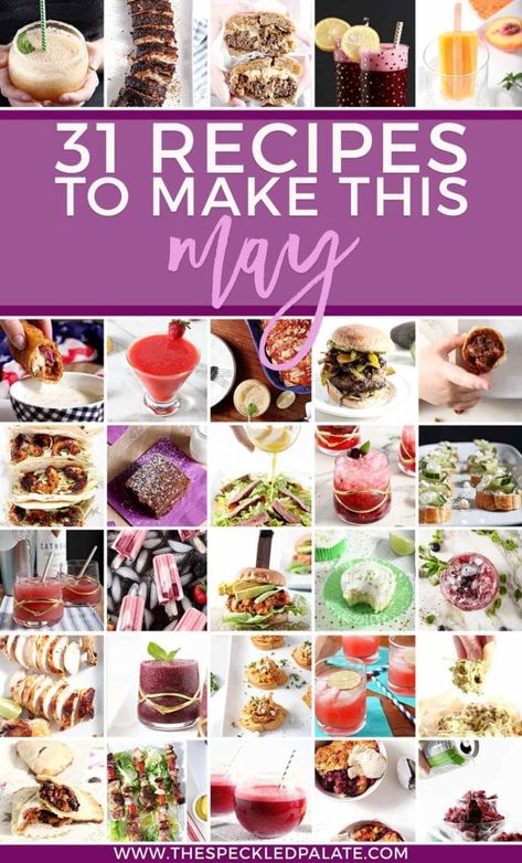 Looking for recipes to make this May? Look no farther than this Monthly Meal Plan, which includes 31 recipes to make this month! | May Meals | Outdoor Dinners | Easy Breakfasts | Fruit Desserts | Fruit Treats | Entertaining Food | Monthly Meal Plan | Cinco de Mayo recipes | Kentucky Derby recipes | Memorial Day weekend recipes March Meal Plan, March Recipes, Coleslaw For Pulled Pork, Kentucky Derby Recipes, Derby Recipe, Blue Recipes, St Patrick's Day Recipes, Monthly Meal Plan, Fruit Treats