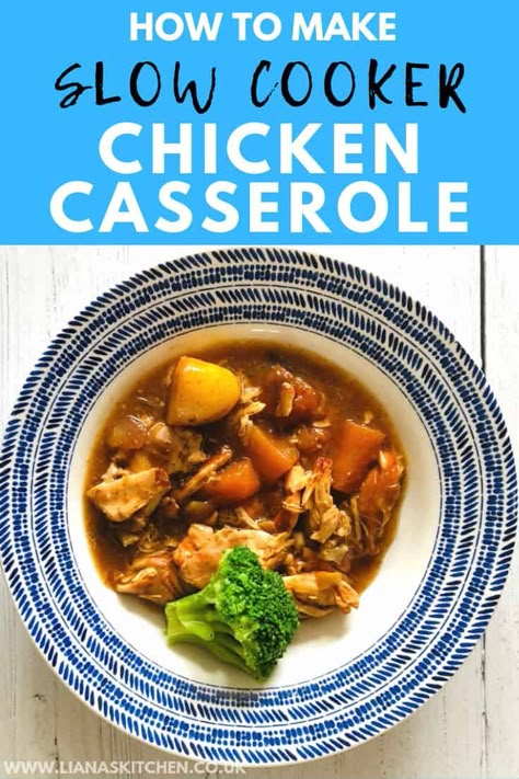 Slow Cooker Chicken Casserole, Slow Cooker Chicken Stew, Chicken Cooker, Easy Chicken Casserole Recipes, Casserole Chicken, Slow Cooker Casserole, Chicken Casserole Recipe, Slow Cooker Beef Stroganoff, Easy Slow Cooker Chicken