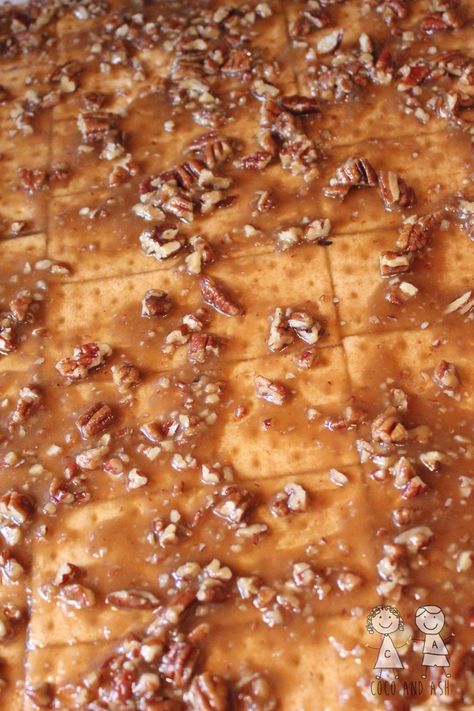 Easy Receipts, Graham Bars, Fundraisers Ideas, Easy Squares, Graham Cracker Bars, Trendy Desserts, Easy Bars, Pecan Treats, Graham Cracker Toffee