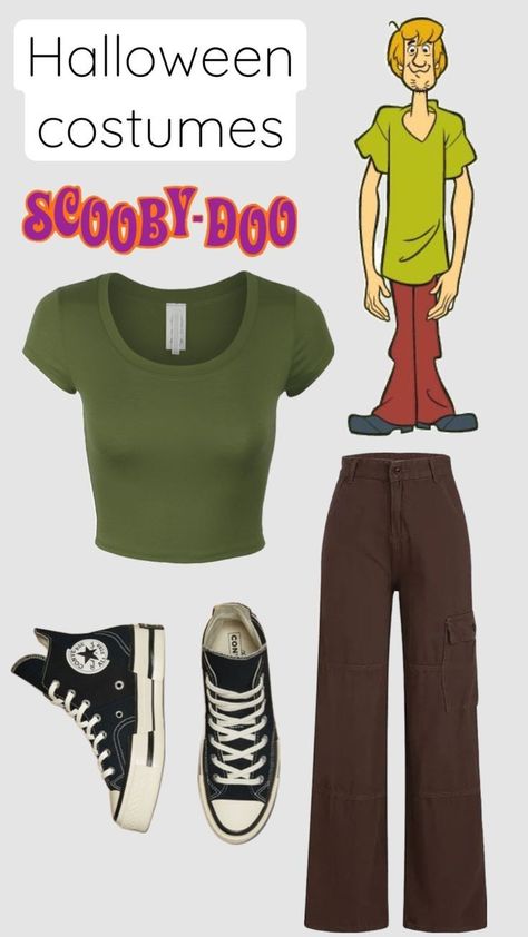 shaggy rodgers inspired fit Shaggy Halloween Costume Girl, Shaggy Costume, Scooby Doo Costumes, Shaggy Scooby Doo, Shrek Costume, Shaggy And Scooby, Classy Halloween Costumes, Duo Costumes, Pretty Halloween Costumes