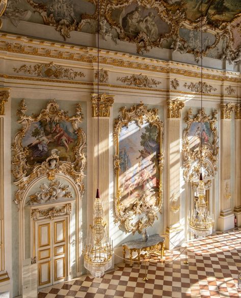 Nymphenburg Palace, French Palace, Nautical Aesthetic, Palace Interior, Artsy Aesthetic, Futuristic Aesthetic, Castle Wall, Castle House, Baroque Architecture