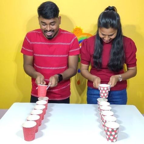 Hit The Ball Through Playing Cards 🤣🤣🤣 #reels #reelsinstagram #familygames #fungame #funnygames #partygames | Instagram Games With Cups, Cousin Sleepover, One Minute Party Games, Teen Games, Cup Challenge, Funny Games For Groups, Alzheimers Activities, Primary School Teacher, Minute To Win It