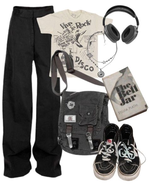 Tomboy Outfit Ideas, Techwear Fashion, Swaggy Outfits, Alternative Outfits, Casual Style Outfits, Dream Clothes, Retro Outfits, Grunge Fashion, Grunge Outfits