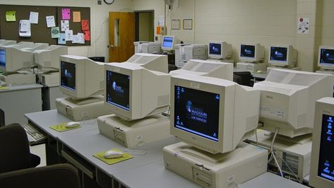 Computer Lab Aesthetic, University Computer Lab, Aperture Laboratories, Stanley Parable, James Madison University, The Oregon Trail, Nostalgia Core, Classic Sonic, Dreamcore Weirdcore