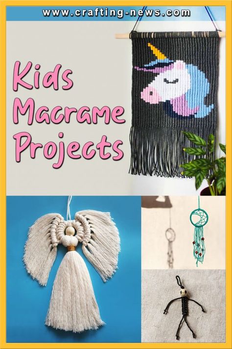 Beginner Macrame Projects, Beginner Macrame, Easy Yarn Crafts, Free Macrame Patterns, Simple Macrame, Boho Crafts Diy, Macrame Wall Hanging Diy, Macrame Wall Hanging Patterns, Vbs Crafts