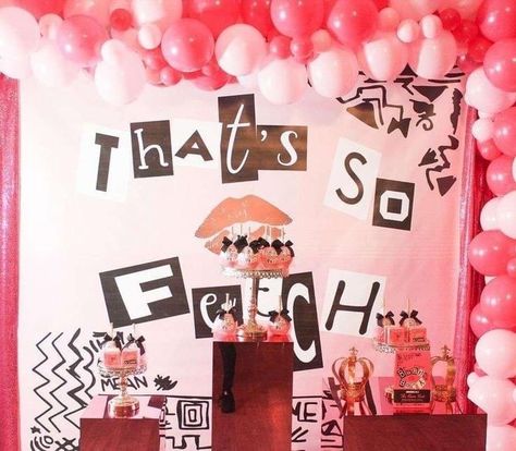 11 Birthday Ideas Girl Theme, Mean Girls Photobooth, Mean Girls Graduation Party, Mean Girls Birthday Party Theme Ideas, Mean Girls 30th Birthday, Mean Girls Birthday Party Ideas, Girl Bday Party Themes, Mean Girls Sweet 16, Mean Girl Party Theme