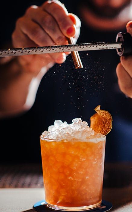 Fall Cocktail: Flannel Szn - Imbibe Magazine Cocktail Moodboard, Glass Photoshoot, Drink Photoshoot, Cocktails Design, Cocktails Photography, Instagram Cocktails, Glasses Photography, Black Bars, Bar Ad