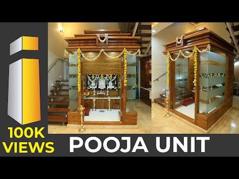 https://youtu.be/VJJiq-gwnus Pooja Mandir Designs, Pooja Room Designs, Room Tiles Design, Mandir Designs, Pooja Unit, Pooja Door Design, Mandir Design, Temple Design For Home, Pooja Mandir