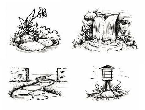 Landscape Drawing Tutorial, Pastels Art, Whale Drawing, Landscape Design Drawings, Nature Art Drawings, Nature Sketch, Texture Drawing, Pen Art Drawings, Landscape Sketch