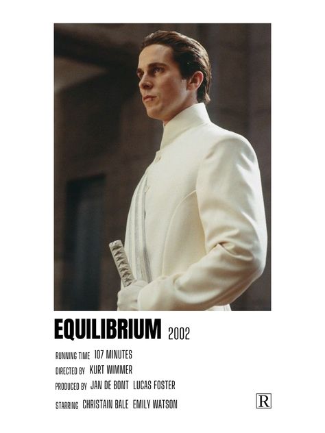 Equilibrium Movie Poster, Christian Bale Poster, Equilibrium Aesthetic, Christian Bale Movies, Christian Bale Equilibrium, Equilibrium Movie, Christian Bell, Batman Christian Bale, Gentleman Aesthetic