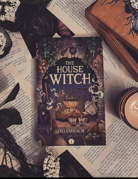 Cozy Witchcraft, Books With Pictures, Spooky Books Aesthetic, Halloween Aesthetic Books, Fall Fantasy Books, Fall Cozy Books, Cozy Witch Books, The House Witch Book, Cottagecore Books