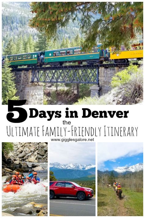 Colorado is filled with beautiful mountains, charming small towns and the perfect place for summer vacation. Plan your trip with this helpful 5 Days in Denver the Ultimate Family-Friendly Itinerary! #ad #findnewroads #travel #denver #colorado #familyvacation #familytravel Denver Colorado Vacation, Travel Denver, Vacation In Colorado, Colorado Vacation Summer, Day Trips From Denver, Colorado Family Vacation, Denver Vacation, Colorado Towns, Visit Denver