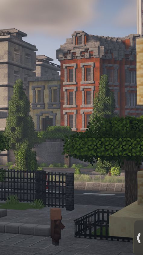 Old City Minecraft, Minecraft Victorian House Blueprints, Minecraft Zombie Apocalypse Builds, Minecraft Swamp Village, Minecraft Railway Station, Minecraft Brick, Minecraft Modern City, Minecraft Town, Minecraft Steampunk