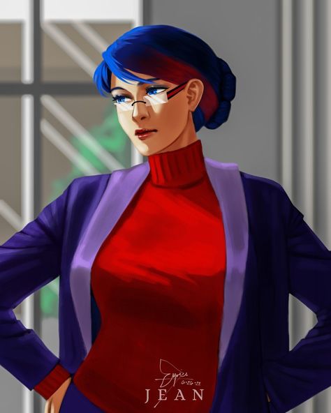 Natalie Miraculous Fanart, Nathalie Sancoeur Fanart, Nathalie Core, Miraculous Ladybug Icons, Miraculous Ladybug Au, Nathalie Sancoeur, References Drawing, Gabriel Agreste, Animation Characters