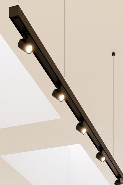 Introducing the suspended track, a game-changing addition to the new generation of MULTIVERSE®. Our versatile MULTIVERSE® powered ribbon seamlessly attaches to this track offering an innovative solution for high or complex celling environments. Lighting