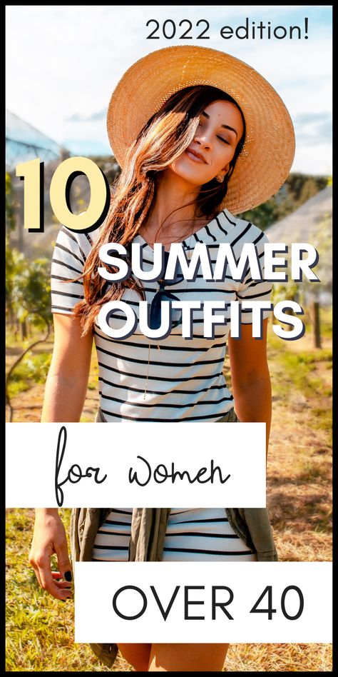 Easy and fun fashion ideas for hip moms and women over 40! Summer Outfits For Women, Casual Summer Outfits For Women, Modest Summer Dresses, Summer Outfits Women Over 40, Stylish Summer Outfits, Summer Black Dress, Mode Casual, Trendy Summer Outfits, Summer Outfit Inspiration