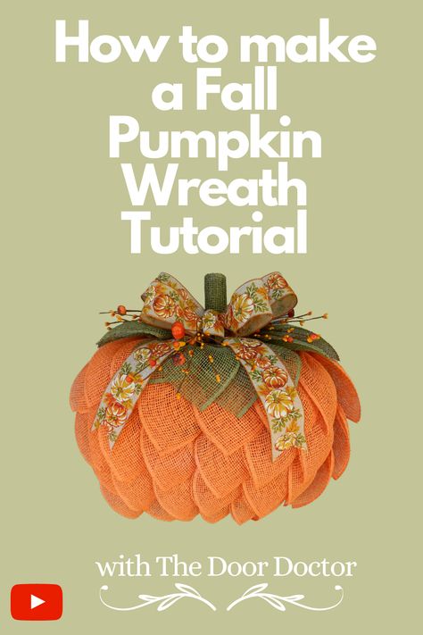 Decorative Pumpkins For Fall, Pumpkin Door Wreath, Mesh Pumpkin Wreath Diy, Pumpkin Frame Wreath, Wreaths Sunflower, Diy Pumpkin Wreath, Pumpkins Wreath, Pumpkin Mesh Wreaths, Dollar Tree Pumpkin Wreath