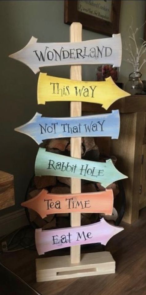 School Reading Corner, Alice In Wonderland Sign, Fairytale Storybook, Alice In Wonderland Room, Wonderland Party Decorations, Alice In Wonderland Decorations, Alice In Wonderland Tea Party Birthday, Custom Wedding Decor, Onederland Birthday Party