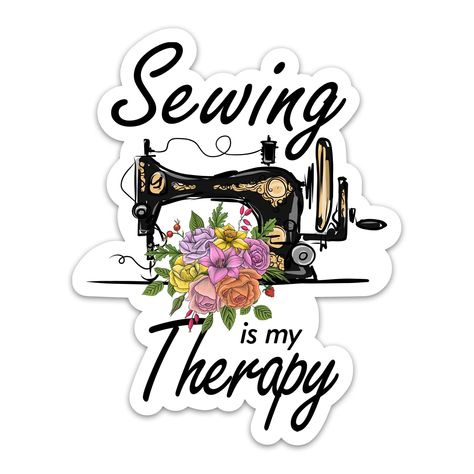 PRICES MAY VARY. SEWING STICKERS: Transform your sewing space with our exclusive collection of stickers designed for sewing enthusiasts. Perfect for tailors, quilters, and crafters, these stickers feature sewing machines, funny crochet, yarn, and knit life designs. Decorate your sewing machine, tools, or crafting area with charming and humorous quotes. Ideal for personalizing your space or gifting to a fellow sewing lover. Show your passion for sewing by adding these delightful stickers to your Sewing Inspiration Quotes, Sewing Quotes Funny, Sewing Artwork, Quilting Gifts, Packaging Stamps, Sewing Humor, Sewing Quotes, Quilter Gifts, Therapy Quotes