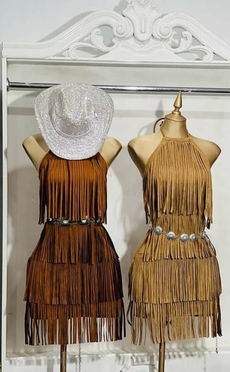 White Western Outfits Women, Western Quince Outfits, Stage Coach Outfits Country, Fringe Outfit Western, Quinceañera Outfits For Guest, Western Birthday Outfit Women, Fancy Cowgirl Outfits, Country Wedding Guest Outfit, Western Fancy Dress