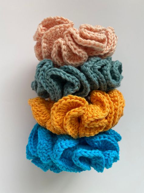 Discover the most stylish and unique crochet designs for scrunchies. Elevate your hair accessories game with our collection of handmade scrunchies crafted with love and creativity. From vibrant colours to intricate patterns. Huge Scrunchies, Crochet Hair Scrunchies, Scrunchies Crochet, Fire And Air, Crochet Hair Bows, Crochet Scrunchies, Woolen Craft, Crochet Summer Hats, Sewing Jeans