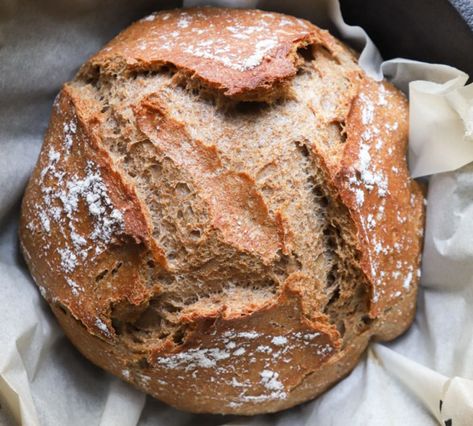 This no-knead ancient grain bread is a tasty and nutritious alternative to traditional bread. With a satisfyingly chewy texture and nutty taste, this bread is perfect for sandwiches and as a side for soup. This recipe comes together quickly and uses simple ingredients, making it ideal for bakers of all skill levels. I choose to do overnight hydration of the wheat for this ancient grains bread recipe because it makes for a really tender bread. When baked in a Dutch oven, the bread forms a bea... Ancient Grains Bread Recipe, Ancient Grain Bread Recipe, Ancient Grains Bread, Multi Grain Bread, Wheat Bread Recipe, Herb Bread, Grain Bread, Ancient Grains, Bread Making