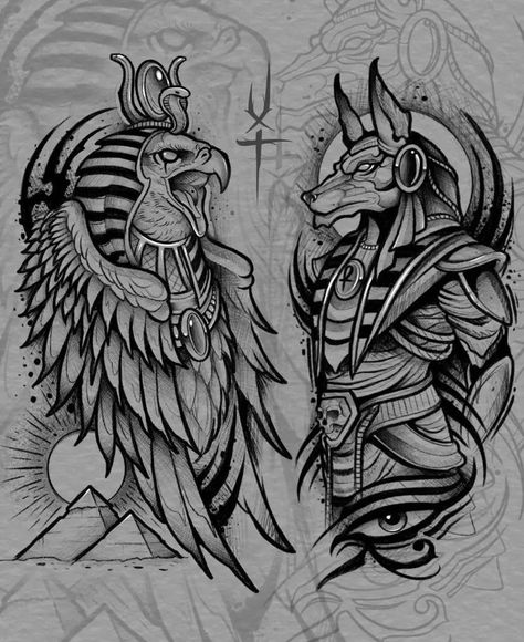 Thoth Tattoo Egypt, Thoth Egyptian God Tattoo, Gods Of Egypt Tattoo Design, Tattoo Art Drawings Design, Egyptian God Tattoo, Thoth God, Egypt Tattoo Design, Black And White Tattoos, Egypt Gods