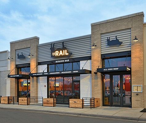 Store Front With Awning, Commercial Curb Appeal, Small Store Front Design, Retail Store Exterior Design, Modern Retail Store Design Exterior, Restaurant Exterior Design Store Fronts, Shop Exterior Design Ideas, Exterior Retail Design, Commercial Design Exterior Buildings