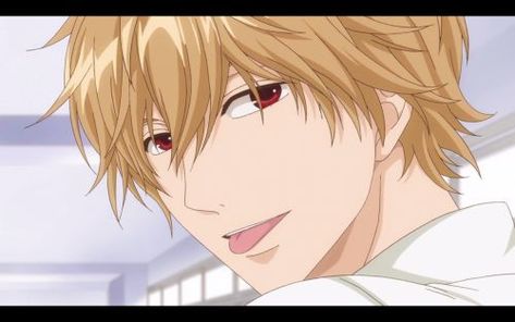 Kyouya Sata, Kyoya Sata, Wolf Girl, Anime Wolf, Shoujo Manga, Anime Love Couple, Manga Boy, Red Eyes, Handsome Anime