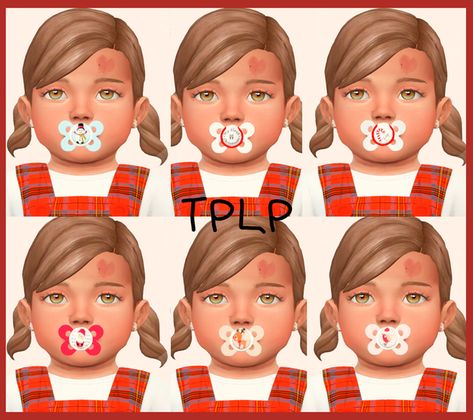 TPLP - Christmas Pacifier | Patreon Infants Cc, Crazy Cousins, Cc Sims, Sims 4 Clothing, Toddler Hair, Sims Cc, Infants, The Sims, Sims 4