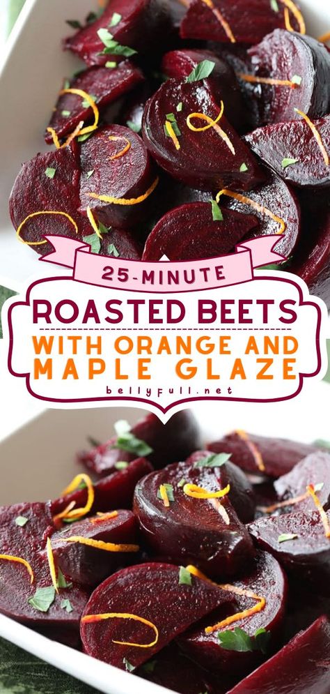 Roasted Beets with Orange and Maple Glaze, thanksgiving sides, thanksgiving recipes Roasted Beets Recipe, Roasting Beets In Oven, Beets Recipe, Thanksgiving Side Dishes Easy, Side Dishes For Chicken, Thanksgiving Recipe, Beet Recipes, Thanksgiving Recipes Side Dishes, Easy Oven