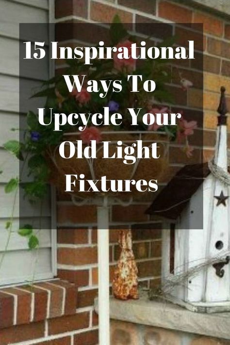 Light Fixtures Diy, Outdoor Lampshade, Fairy Lights Diy, House Lighting Outdoor, Wire Candle Holder, Christmas Candle Centerpiece, Upcycle Diy, Diy Hanging Planter, Hollywood Lights