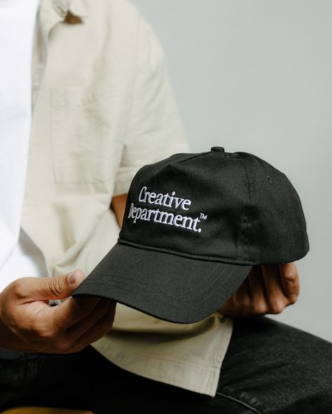 Who wants a Black Hat restock? 👀 Cap Logo Design Ideas, Hat Branding Ideas, Streetwear Product Photography, Men’s Hats, Hat Product Photography, Aesthetic Caps, Hat Modeling, Clothing Branding Design, Streetwear Caps