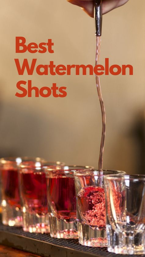 Best Watermelon Shots Watermelon Shooters, Watermelon Shot, Watermelon Shots Alcohol, Watermelon Liquor Drinks, Watermelon Drinks With Alcohol, Watermelon Pucker Shots, Watermelon Jolly Rancher, Watermelon Moonshine Drinks, Watermelon Liquor