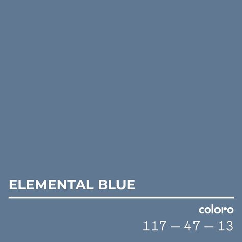 Coloro - The Color Code on Instagram: “Elemental Blue (Coloro 117-47-13) confirms the continuation of refined mid-tone colors that speak of a slowed-down lifestyle and increased…” Elemental Blue, Blue Pantone, Little Mermaid Live Action, Space Tourism, Mermaid Dreams, Coping Strategies, Beauty Packaging, Space Travel, Color Of The Year