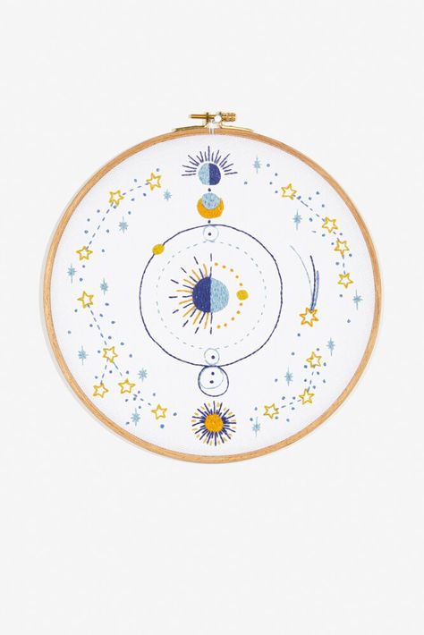 Stars Embroidery, Planets And Stars, Stars Align, Cross Stitch Supplies, Hand Embroidery Kit, Star Embroidery, Cascade Yarn, Embroidery Patterns Free, Pattern Embroidery