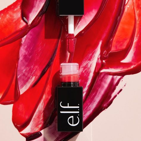 Elf Lip Stain, Long Lasting Lip Stain, Fiery Red, Glossy Lips, Lip Stain, Lip Tint, Just In Time, Healthy Tips, In Time