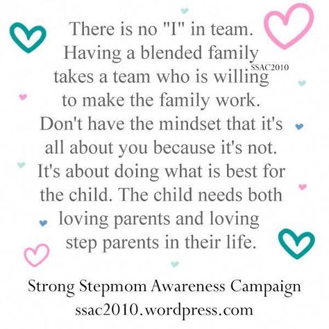 Step Parents Quotes, Coparenting Quotes, No I In Team, Co-parenting, Step Mom Quotes, I In Team, Parent Coaching, Step Parenting, Foster Parenting