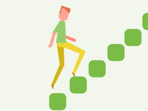 Stairs cycle by Teodor Hristov Walking Up Stairs Animation, Stairs Gif, Walking Up Stairs, Green Screen Photography, Walking Animation, Car Animation, Flip Book Animation, Motion Wallpapers, Simple Anime