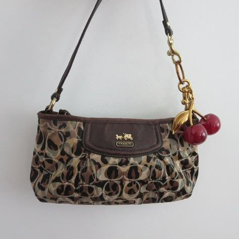 SOLD 🐆 Y2k Coach leopard print mini bag 🐆 • rare find, price reflects that • $185 • Free US shipping • great condition, some wear to suede shown • 9" x 5" (7.5" shoulder strap) • Purchase directly through link in bio or dm me to purchase Aesthetic Purse Pictures, Vintage Coach Shoulder Bag, Coach Bags Vintage, Mini Coach Bag, Vintage Bags Aesthetic, Coach Bags Aesthetic, Thrifted Bags, Aesthetic Purse, Coach Shoulder Bags