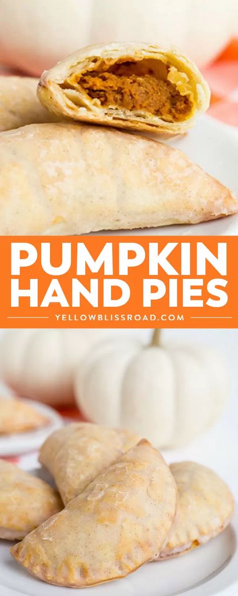 Pumpkin Hand Pies, Pumpkin Rice Krispie Treats, Easy Thanksgiving Dessert Recipes, Dessert Thanksgiving, Autumn Treats, Pumpkin Filling, Weigh Watchers, Cranberry Dessert, Cinnamon Glaze