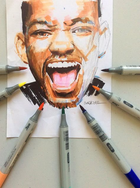 Agent J. Copic Markers | por Salazar- art Copics Markers Art, Copic Marker Art Ideas, Copic Artwork, Marker Drawing Ideas, Copic Marker Drawings, Art Markers Drawing, Markers Art, Copic Drawings, Markers Drawing Ideas