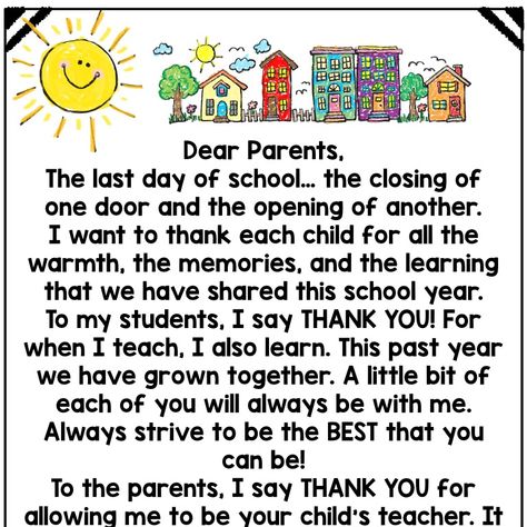 End of Year Memory Book letter to Students and Parents | Love Those Kinders Kindergarten Graduation Speech, Preschool Graduation Speech, Parent Letters From Teachers, Preschool Graduation Poems, Prek Graduation, Graduation Poems, Preschool Poems, Letter To Students, Teacher Poems