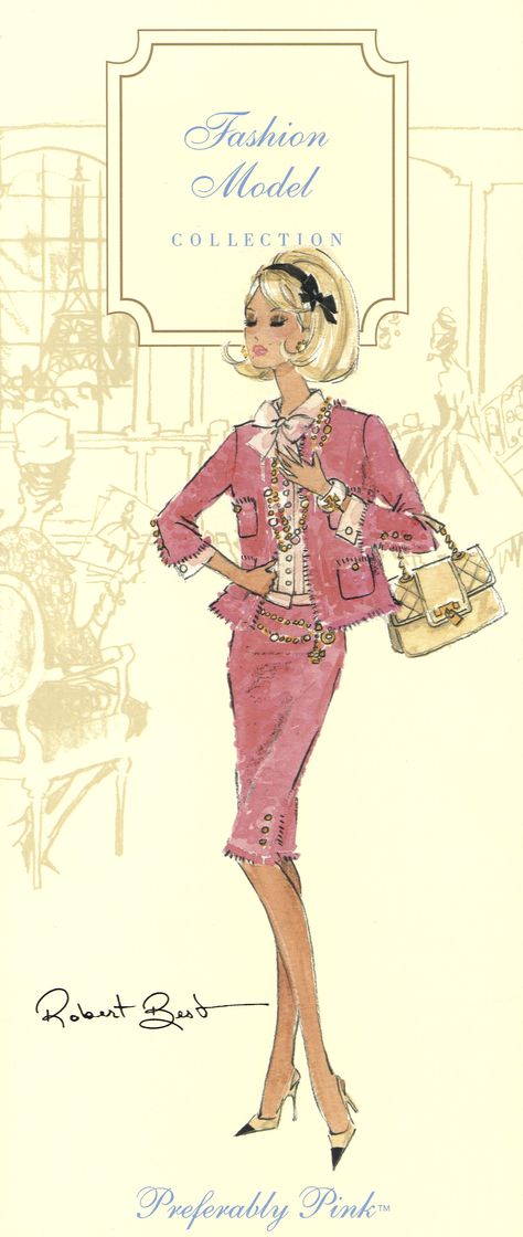 Robert Best Robert Best Barbie, Barbie Sketches, Barbie Artwork, Barbie Illustration, Barbie Drawings, Robert Best, Barbie Fashion Model, Vintage Fashion Sketches, Barbie Fashion Sketches