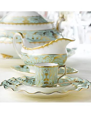 Bone China Designer Dinnerware & Dishware - Bloomingdale's Coffee Saucer, Tea Saucer, Royal Crown Derby, Chocolate Pots, Jolie Photo, Crown Royal, Tea Service, Fine Porcelain, China Porcelain