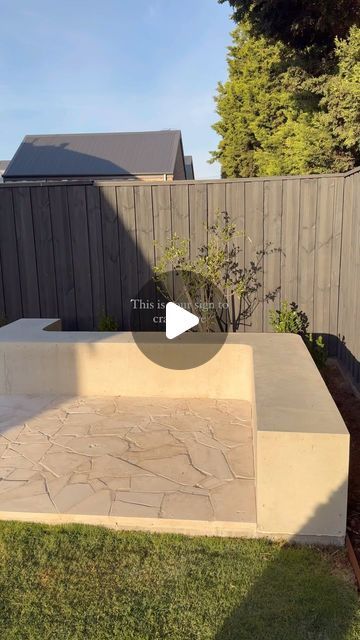 Living with Walter on Instagram: "This is your sign to crazy pave your backyard! We purchased our travertine pavers from @bunnings and watched a few sneaky tutorials! If you like puzzles this is the project for you!  #crazypavers #travertine #diy #backyardinspo #firepit #firepitdesign #backyardmakeover" Diy Crazy Pave, Travertine Crazy Pave, Paved Outdoor Area, Travertine Diy, Backyard Paver Ideas, Crazy Pavers, Crazy Pave, Travertine Pavers, Fire Pit Designs