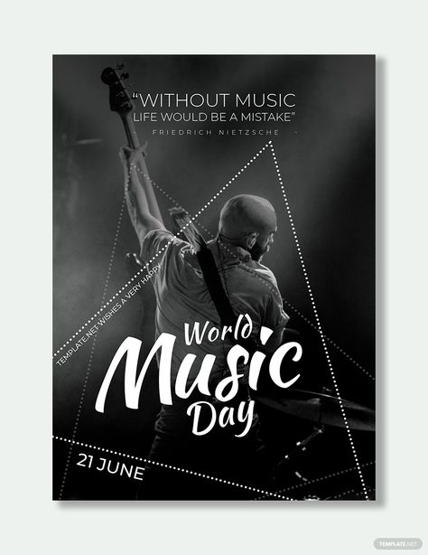 Happy Music Day, Happy World Music Day, Cute Calligraphy, World Music Day, Happy International Yoga Day, Music Day, Day Template, Scrapbook Collection, Word Free