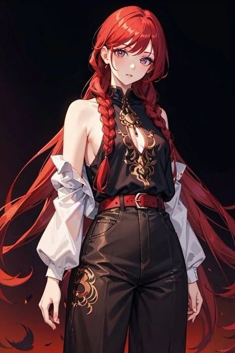 Vampire Clothes, Pirate Outfit, Female Vampire, Dark Fantasy Artwork, All Anime Characters, The Best Anime, Red Hair Woman, Anime Stories, Female Character Inspiration