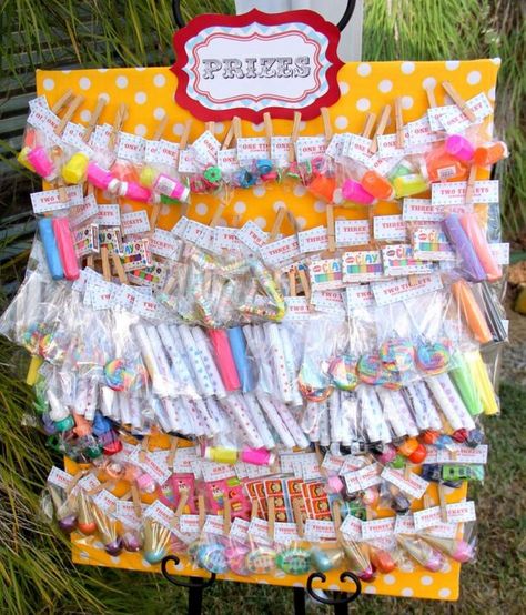 Prize Board  Get the kids excited about the games by showing off a board filled with fun prizes! Carnival Party Games, Curious George Party, Fall Carnival, Carnival Birthday Party Theme, Diy Carnival, Circus Carnival Party, Spring Carnival, Kids Carnival, Circus Theme Party